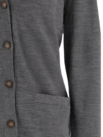 Polo Ralph Lauren Button-front Patch-pocket Cardigan In Gray