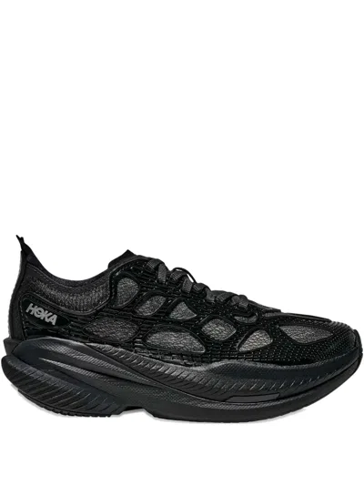 Hoka One One Mach X Caged Sneakers In Black
