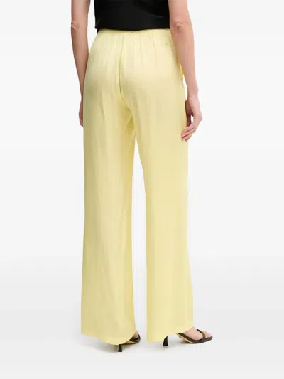 Ermanno Scervino Drawstring Trousers In Yellow