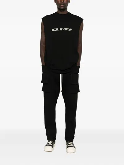 Rick Owens Drkshdw Graphic-print Sleeveless T-shirt In Black