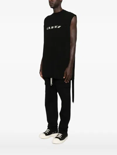 Rick Owens Drkshdw Graphic-print Sleeveless T-shirt In Black