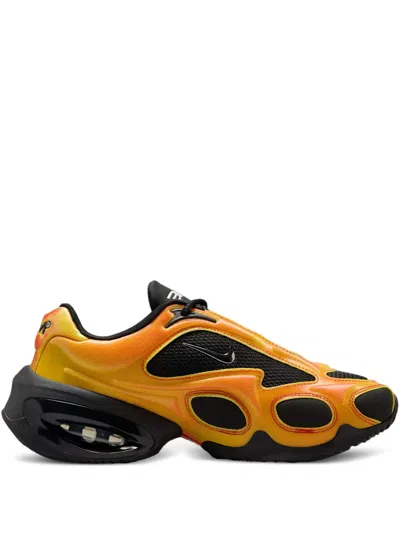 Nike Air Max Muse Mesh-trimmed Metallic Sneakers In Gold