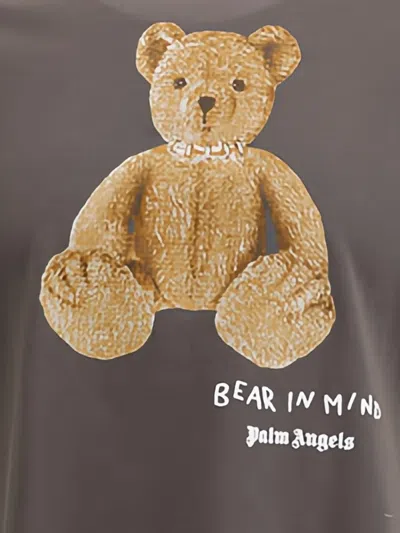 Palm Angels Bear In Mind T-shirt In Brown