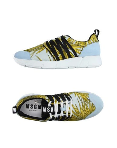 Shop Msgm Sneakers In Sky Blue