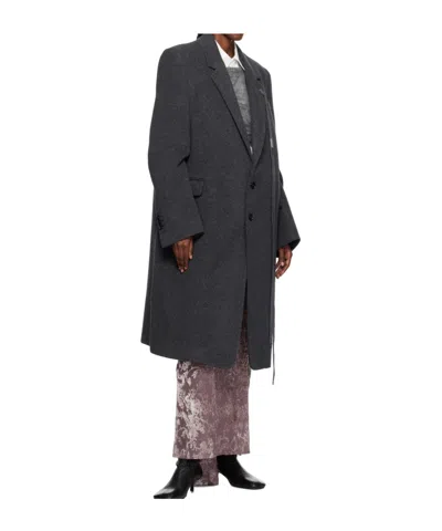Ann Demeulemeester Viv High Comfort Tailored Coat In Gray