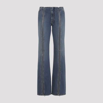 Jean Paul Gaultier Front Zip Trousers Featuring Pockets In Blue
