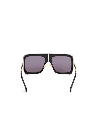 Max Mara Jean Acetate Rectangular Sunglasses In Purple