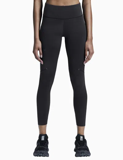 On Logo-print Cropped Leggings In Black