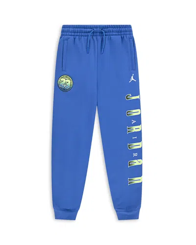 Jordan Boys' Gametime Chenille Patch Sweatpants - Big Kid In Blue