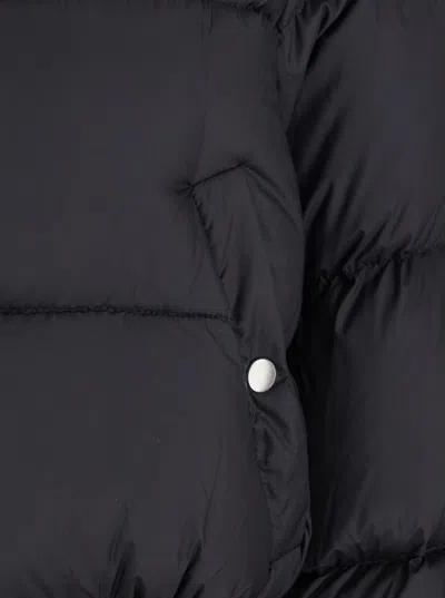 Rick Owens Down Jacket With Hood In Black