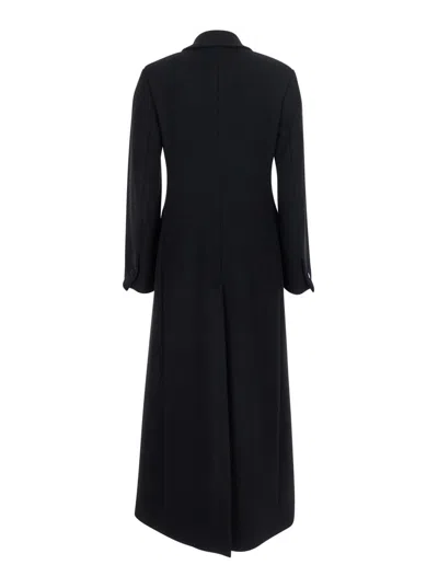 Rame Single-button Wrap Coat In Black