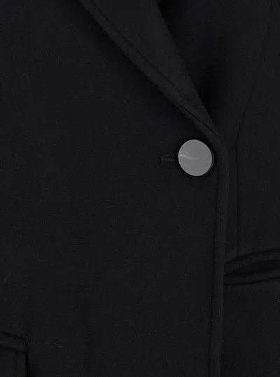 Rame Single-button Wrap Coat In Black