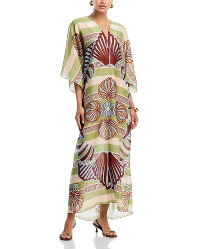 Juan De Dios Andina Cotton Silk Tunic In Multi