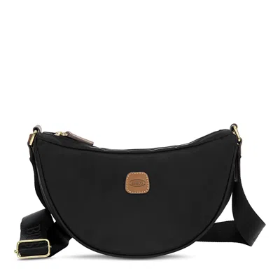 Bric's X-travel Mini Halfmoon Bag In Black