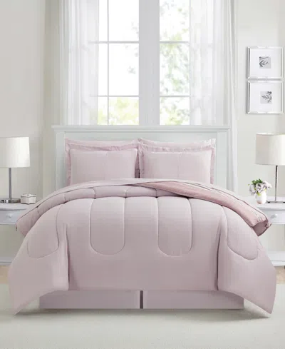 Sunham Aiden Striped 8-pc. Comforter Sets, Exclusively At Macy's In Pink