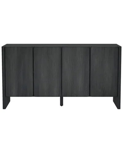 Manhattan Comfort Linda Modern 60in Sideboard (4-shelf) In Black