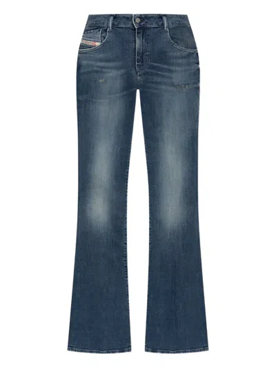 Diesel 1969 D-ebbey Distressed Jeans In Blue