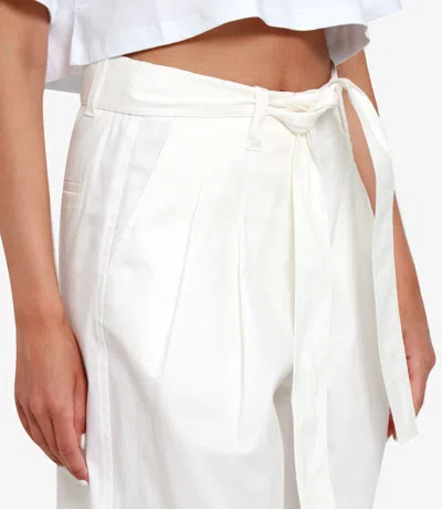 Msgm Trousers White In White