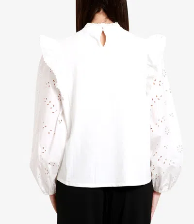 Max Mara Weekend Shirts White In White