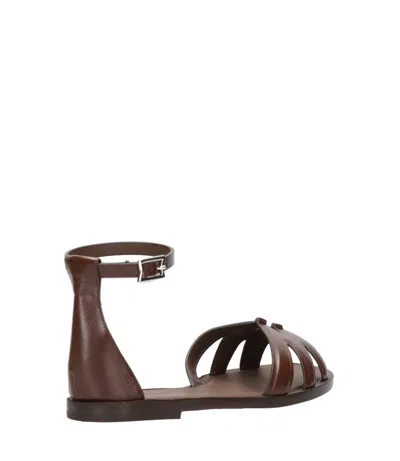 Max Mara Sandals Brown In Brown