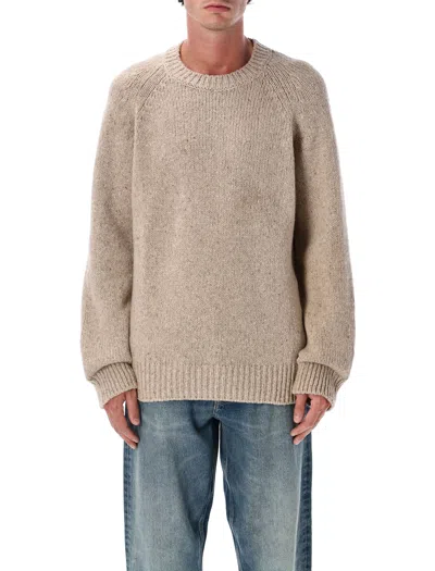Apc A.p.c. A.p.c. Harris Crewneck Wool Jumper In Brown