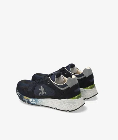 Premiata Mase Blue Sneakers In Black