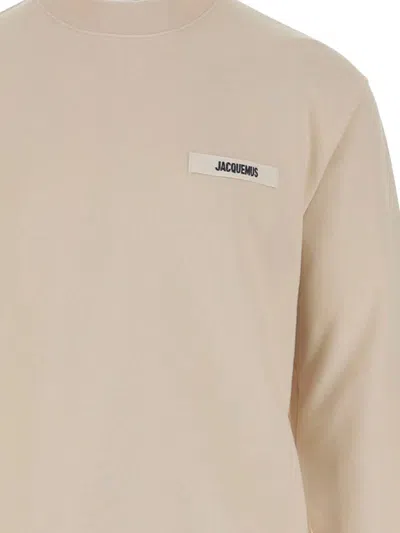 Jacquemus Le Longsleeve Tshirt Gros Grain In Brown