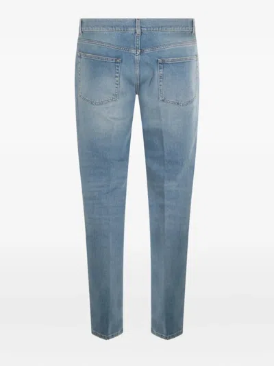 Lardini Belt Loop Jeans In Blue