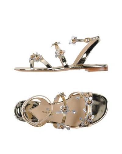 Paul Andrew Sandals In Silver