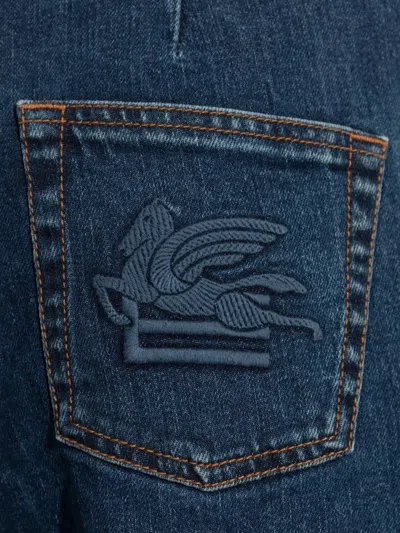 Etro Wide-leg Jeans In Blue