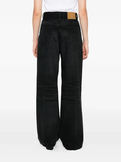 Haikure Candy High-rise Wide-leg Jeans In Black