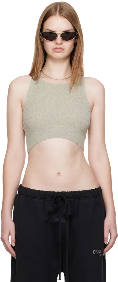 Essentials トープ Soft リブタンクトップ In Gray