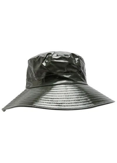 Rains Boonie Rubberised Bucket Hat In Green