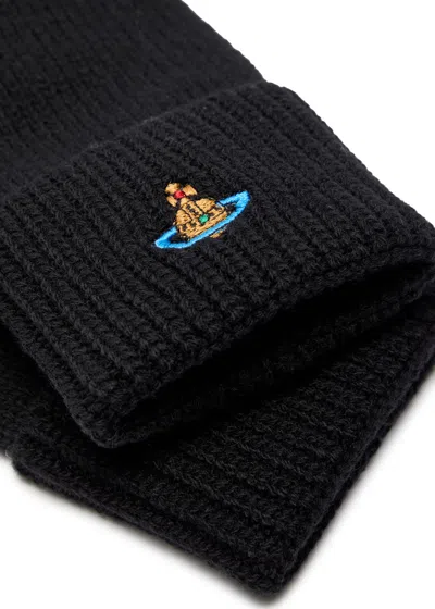 Vivienne Westwood Wool Gloves. In Black