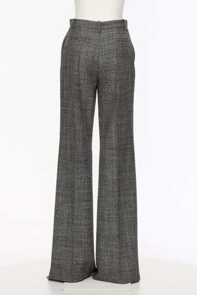 Valentino High-rise Wool-blend Wide-leg Pants In Gray
