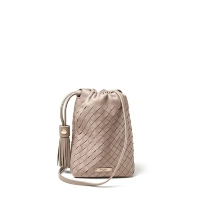 Aspinal Of London Hudson Crossbody Pouch In Neutral