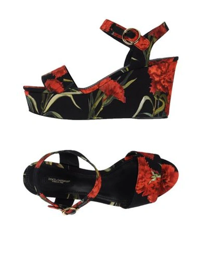 Shop Dolce & Gabbana Sandals In Black