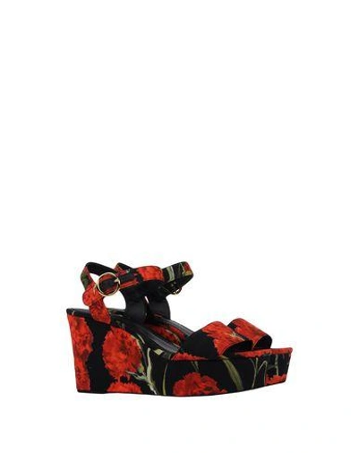 Shop Dolce & Gabbana Sandals In Black