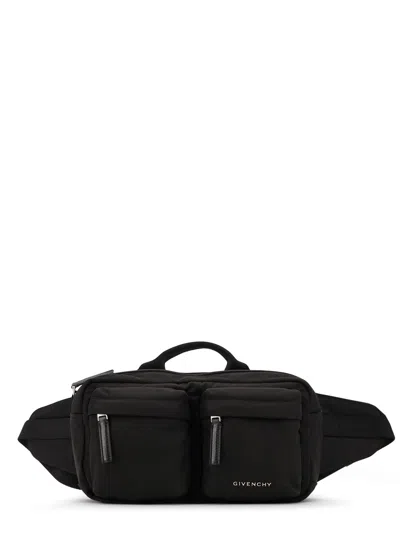 Givenchy Multi-pocket Top-handle Belt Bag In Black