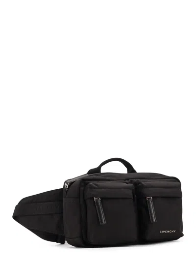 Givenchy Multi-pocket Top-handle Belt Bag In Black