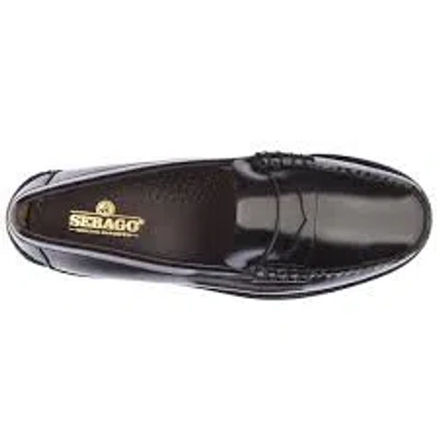 Sebago Bordeaux Pull-on Loafers In Leather Man In Burgundy