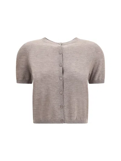 Lisa Yang Charlotte Cardigan In Brown