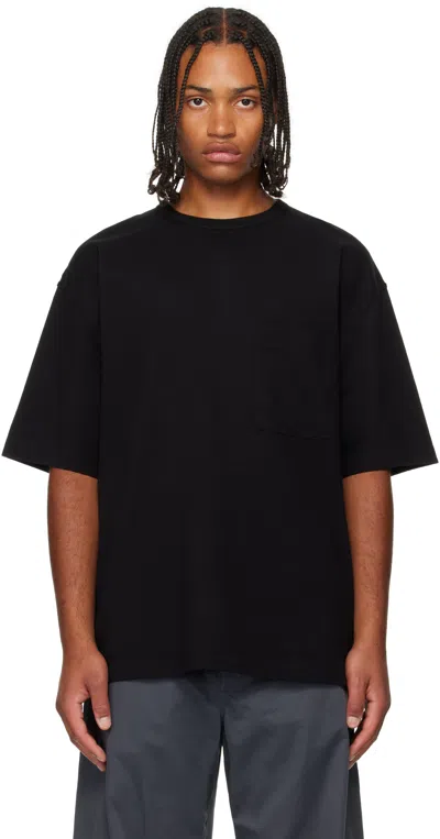 Lemaire Boxy Short Sleeves T-shirt Men In Black