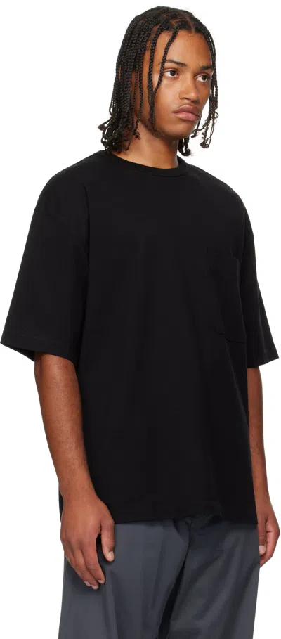 Lemaire Boxy Short Sleeves T-shirt Men In Black