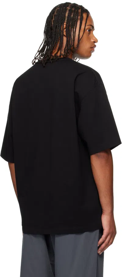 Lemaire Boxy Short Sleeves T-shirt Men In Black