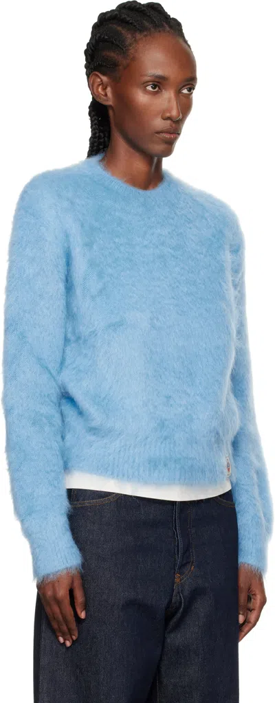 Bally Crew Neck Sweater In Blue