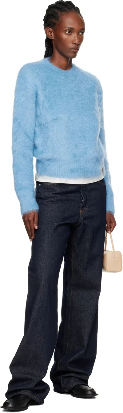 Bally Crew Neck Sweater In Blue