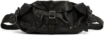 Yohji Yamamoto Black Japan Shoulder 3pin Body Belt Bag In Burgundy