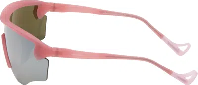 District Vision Pink Junya Racer Sunglasses In Pink