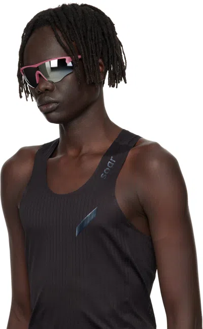 District Vision Pink Junya Racer Sunglasses In Pink